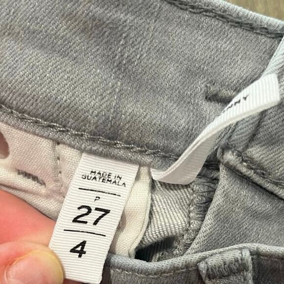 Ann Taylor LOFT Modern Skinny Jeans Denim Stretch Light Wash Gray Size 27/4 - Picture 6 of 13